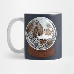 Cartoon Shih Tzu Trapped In Snow Globe Mug